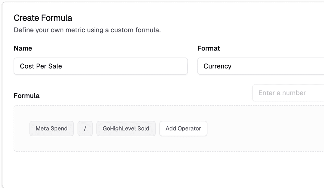 Create formula UI image