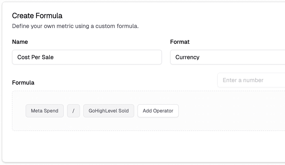 Create formula UI image