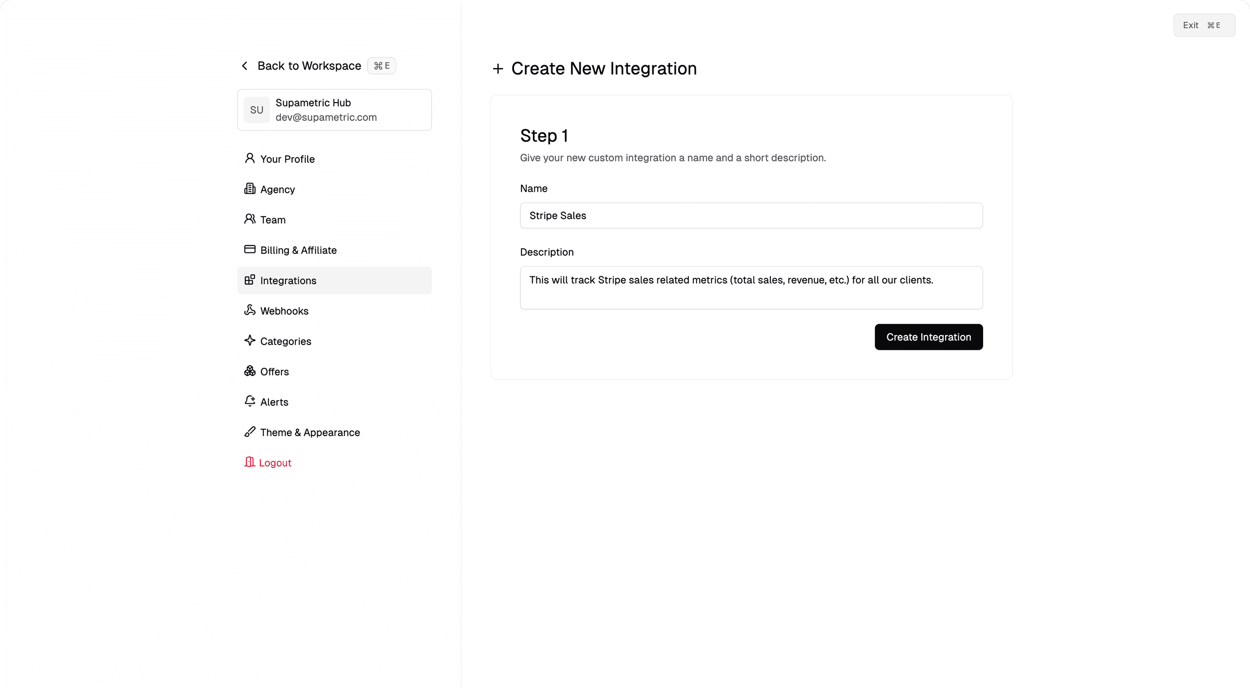 Name your integration UI image