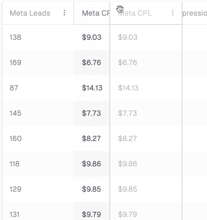 Reorder sheet UI image