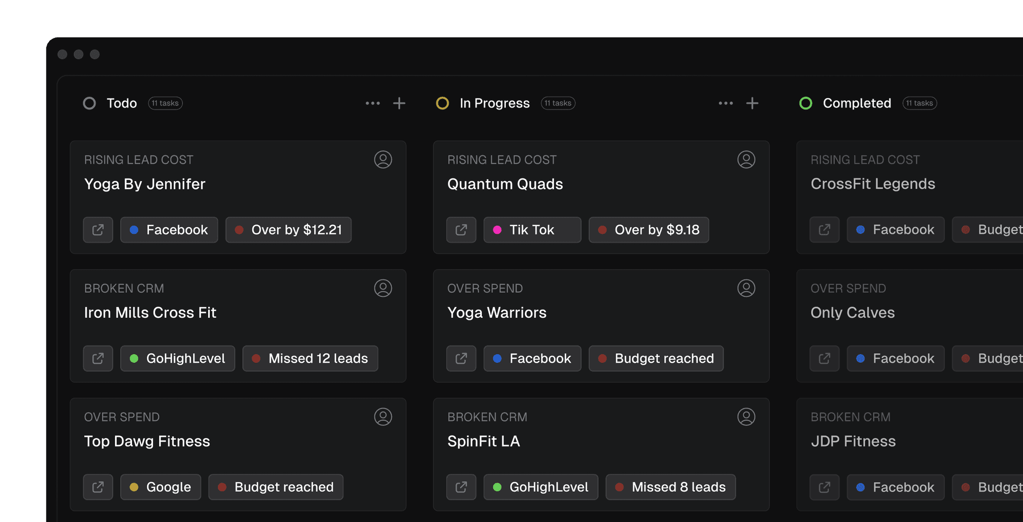 Supametric Tasks - Kanban Board